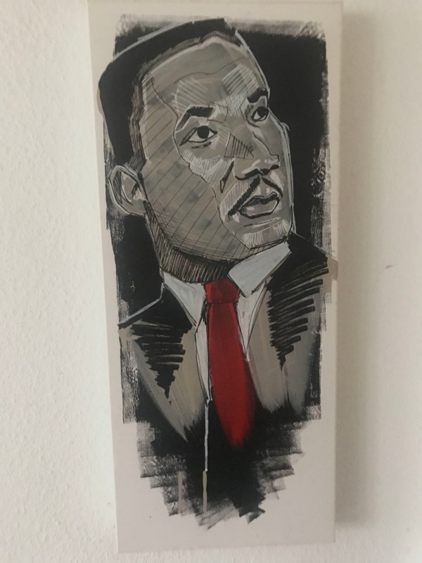 Martin Luther King portrait painting